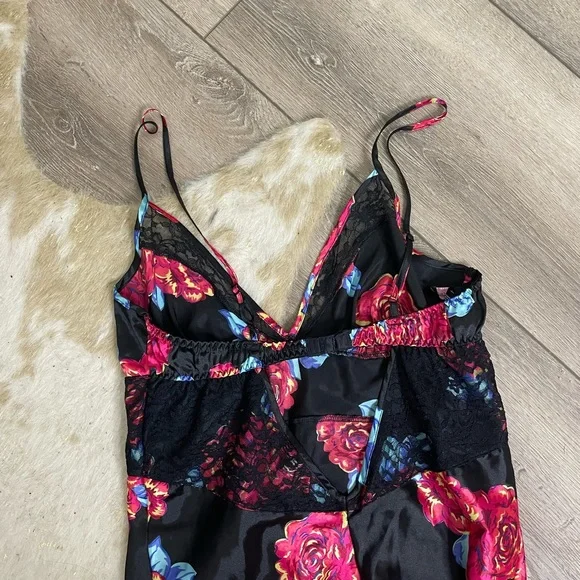 Victoria’s Secret sexy little things floral satin slip dress - Picture 3 of 6